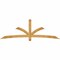 Ekena Millwork Davenport Rough Sawn Timber Gable Bracket, Western Red Cedar, 96"W x 32"H x 2"D x 4"F, 8/12 Pitch GBW096X32X0204DAV00RWR - alternate 1
